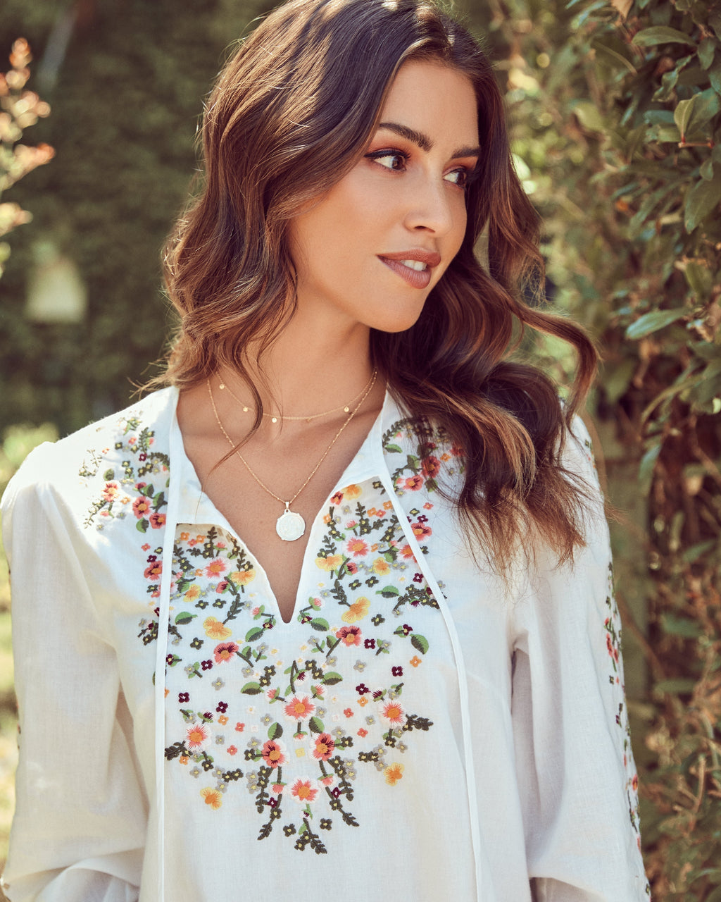 Bellflower Cotton Embroidered Shift Dress FINAL