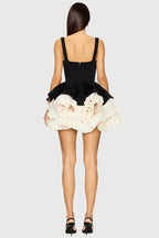 Saskia Halter Puffy Mini Dress