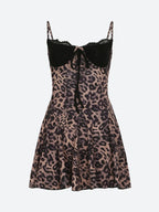 Baddie Leopard Mini Dress