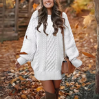 Carlota Warm Sweater Dress Dress with Relaxed Fit and Layered Outfit Styling