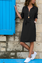 Ramona Aesthetic Halbarm Taschendress Designer Dress Edit