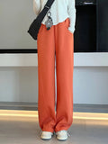 Korean Autumn Women's Fashion High Waist Wide Leg Sweatpants