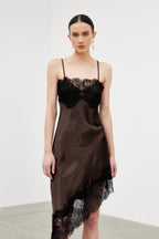 Bess Spaghetti Lace Midi Dress