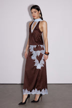 Bess Lace Asymmetric Skirt Set