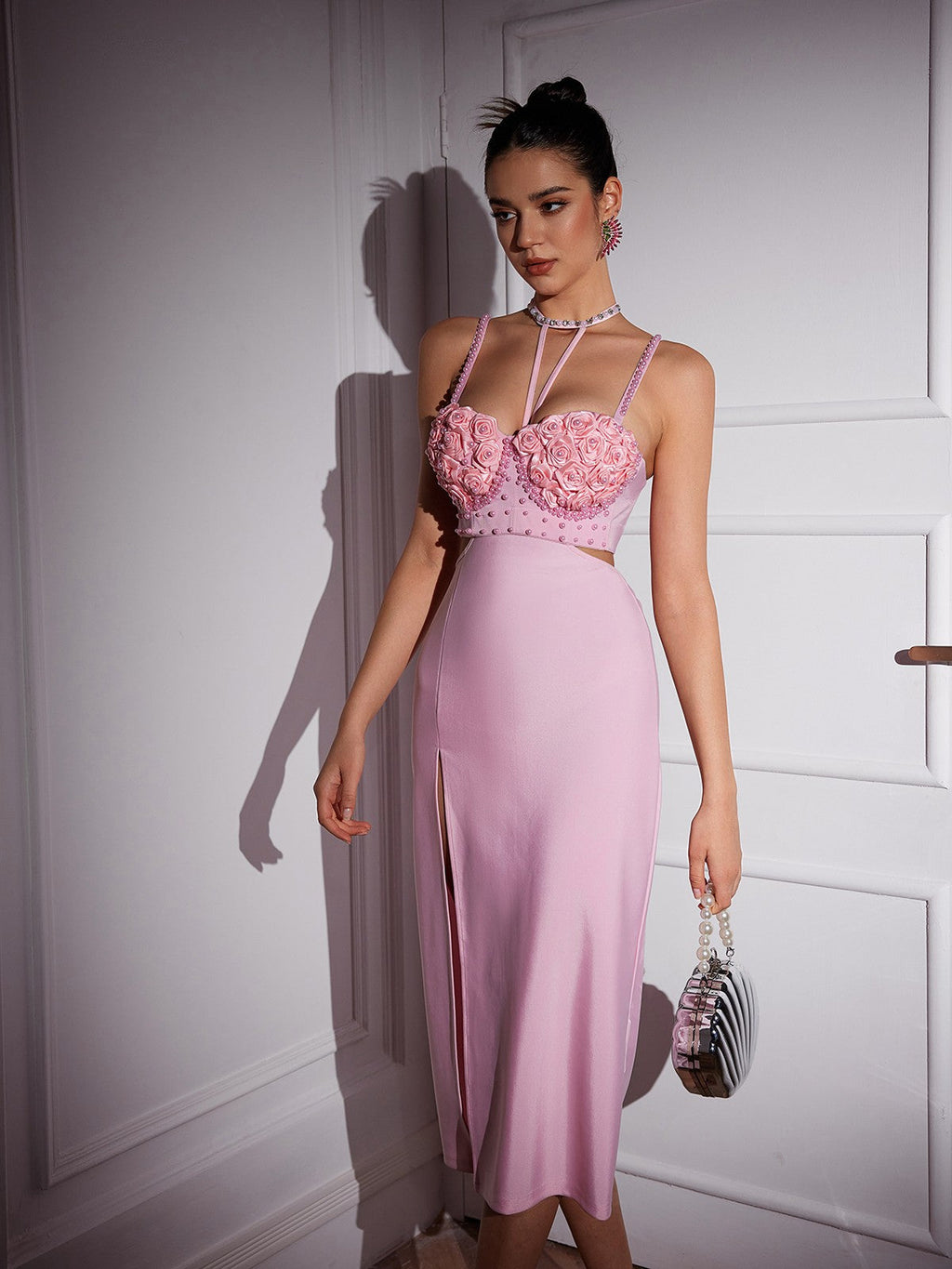 Flower Pearl Skirt Set