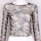 Camouflage Print Tshirt
