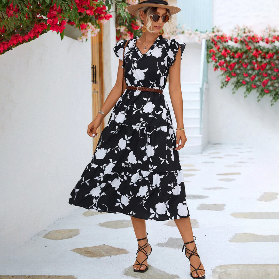 Lourdes Chic Summer Dress Elevated Occasion Wear