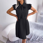 Lilian Minimalist Fashionable Pleated Dress Statement Occasion Edit