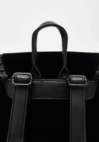 Black Gothic Velvet Witch Harajuku Magic Embroidery Dark Punk Rock Shoulder Bag