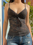 Black Lace Gothic Crop Top