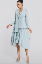 Edward Gray Ruched Blazer Set