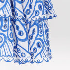 DressBetty - Vintage Hollow Out Bodycon Blue Lace Floral Dress