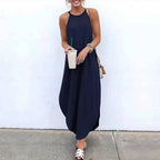 Luz Exclusive Spaghetti Strap Dress with Side Slit Chic Silhouette Collection
