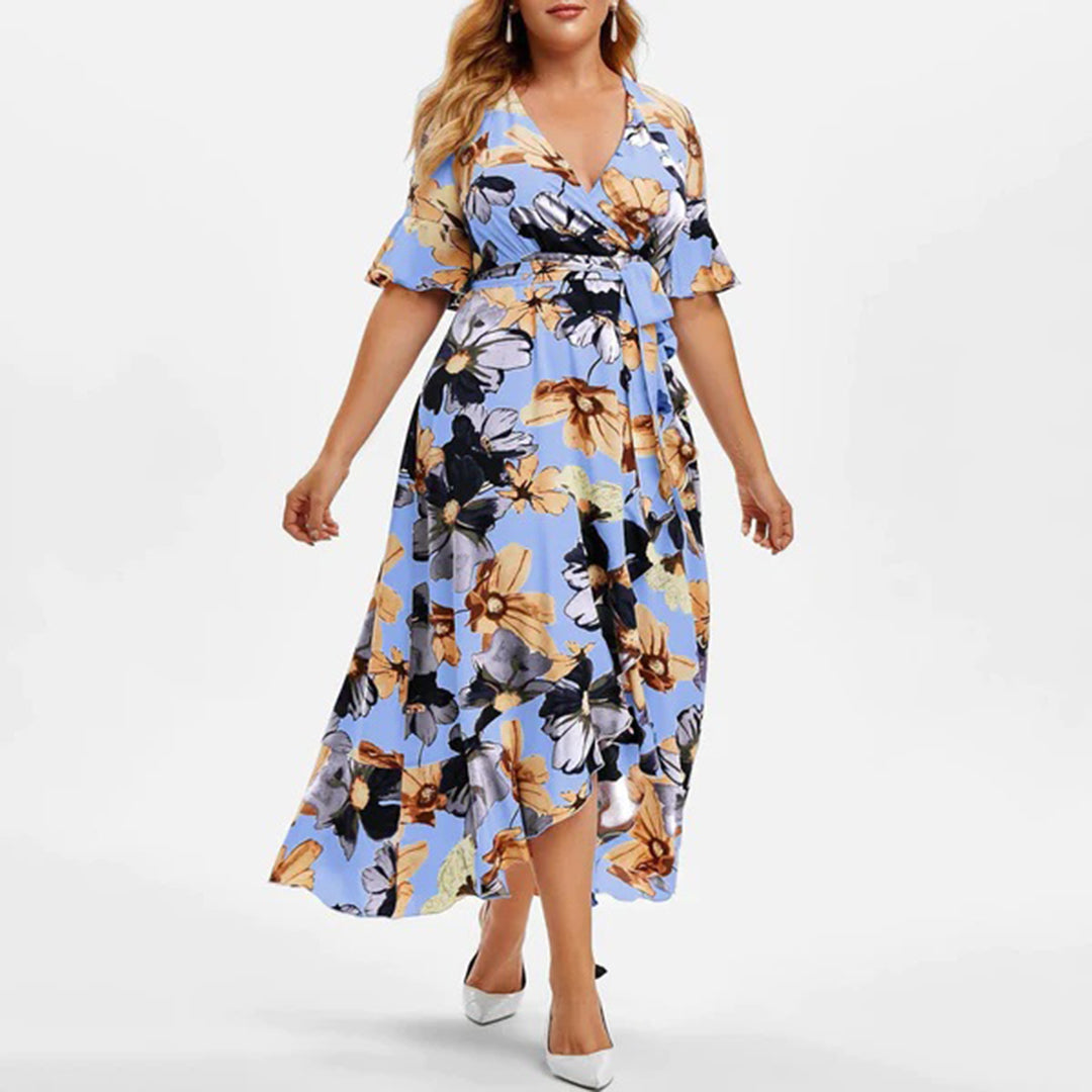 Imogen Floral Maxi Dress for Women Elegant Evening Look