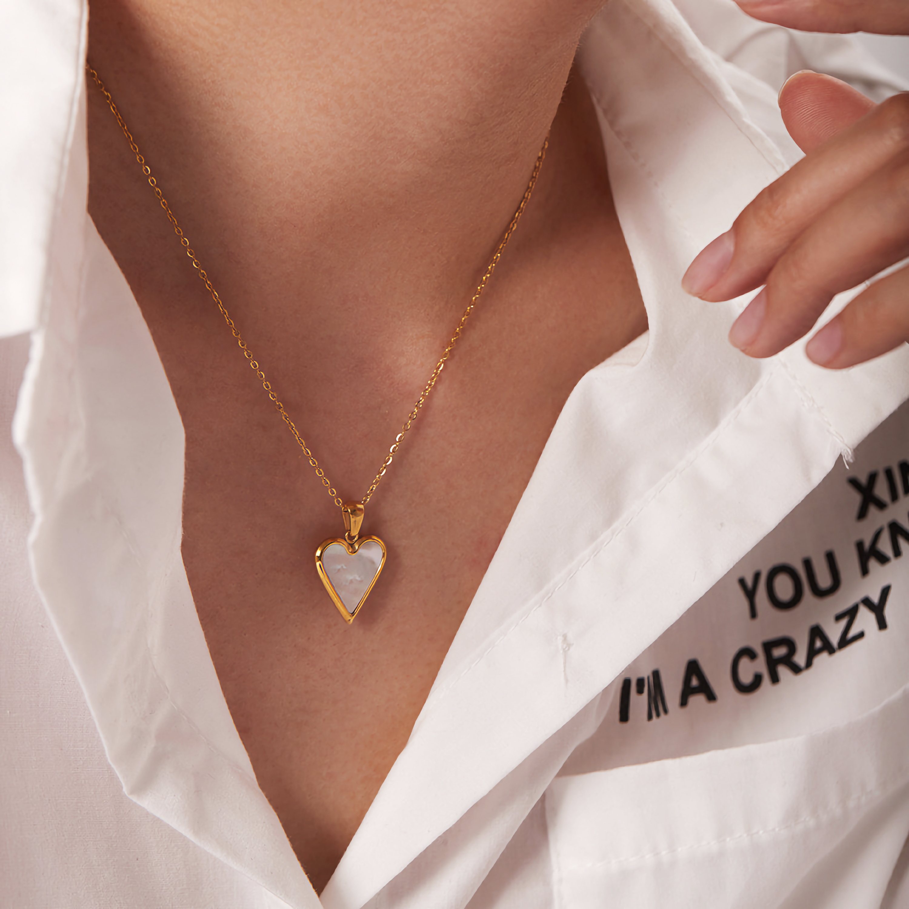 Blythe Heart Pendant - Gold Necklace