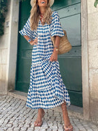 Bohemian Beauty Green Maxi Dress