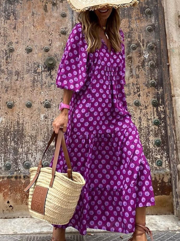 Bohemian Beauty Green Maxi Dress