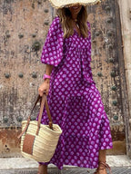 Bohemian Beauty Green Maxi Dress