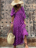 Bohemian Beauty Green Maxi Dress