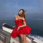 Boho Inspired Corset Mini Dress Sexy Straps Summer Dresses Party Dress