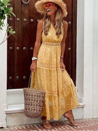 Paula Aesthetic Maxi Dress Boho Lace Statement Occasion Edit