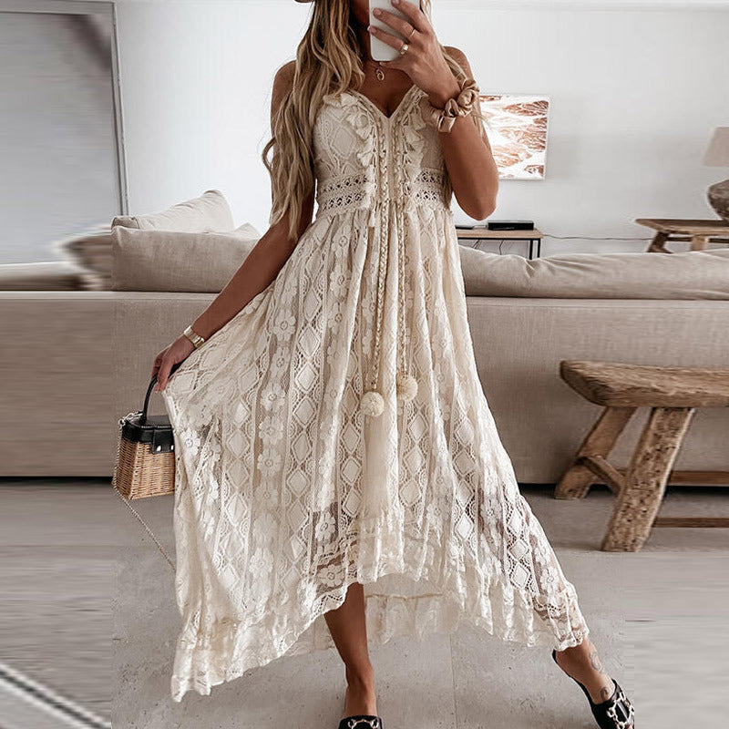 Rosana Minimalist Boho Dress for Women Evening Wear Edit