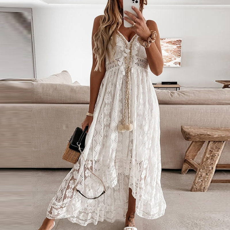 Rosana Minimalist Boho Dress for Women Evening Wear Edit