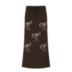 Bow Print Maxi Skirt