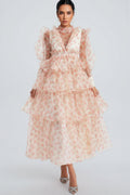Irvan Crushed Mesh Maxi Dress