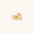 Brielle Croissant Huggie Earrings