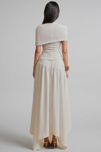 Kestyn Pleated Maxi Dress Two-Piece Set