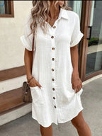Soft and Chic Casual Style Linen Dress