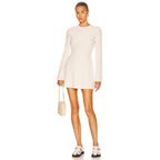 Gara Timeless Rib Knit Dress Premium Wardrobe Essential