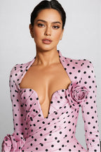 Aid Polka Dots Printed Mini Dress