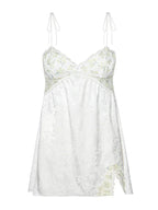 Retro Sleeveless Strap Side Split Mini Dresses
