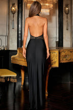 Abihail Backless Floral Lace Maxi Dress