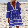 Paloma Minimalist Summer Dress with Batwing Sleeves Boutique Collection