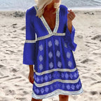 Paloma Minimalist Summer Dress with Batwing Sleeves Boutique Collection