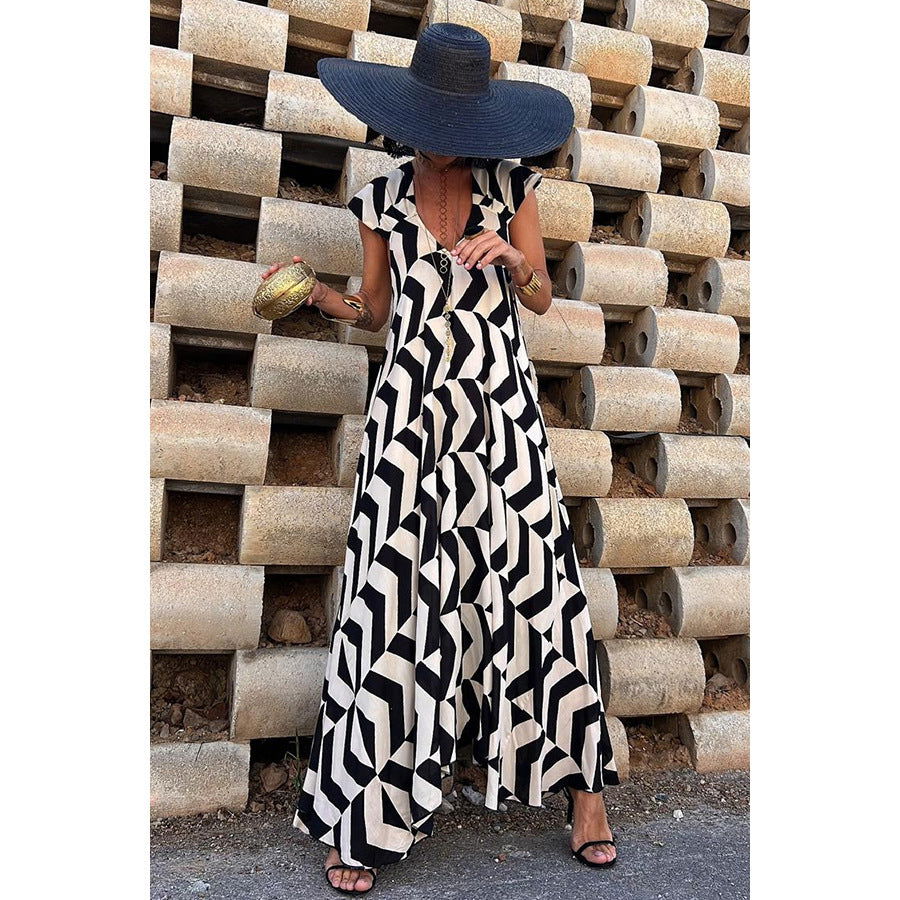 Casual Dress Holiday Loose Big Hem Dress for