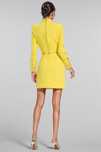 Velia Beaded Short Top Mini Dress Two-Piece Set