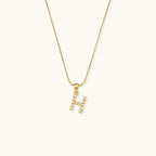 Celeste - Gold Pearl Letter Necklace