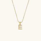 Celeste - Gold Pearl Letter Necklace