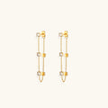 Celeste Gold Chain Earrings