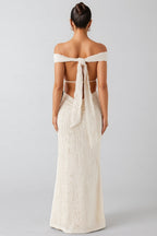 Ilthion White Strappy Backless Maxi Dress