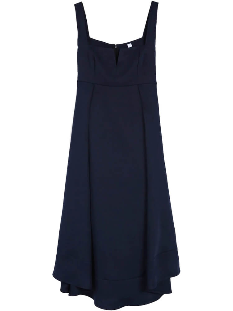 Chic Empire Waist Strap Midi Dress