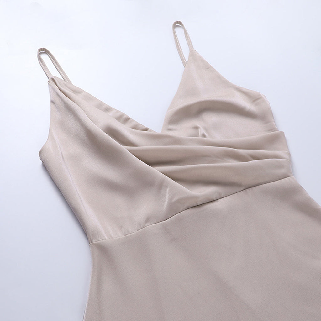 Lucía Premium V Neck Dress Elevated Occasion Wear