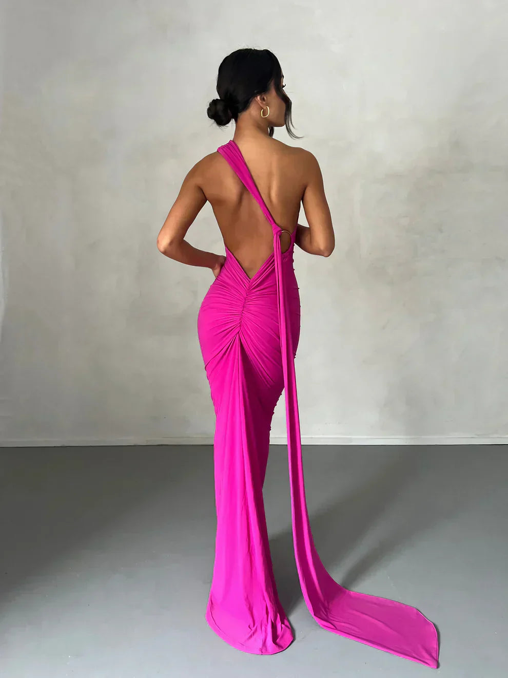 Felina - One Shoulder Cut - Out Maxi Dress