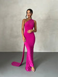 Felina - One Shoulder Cut - Out Maxi Dress