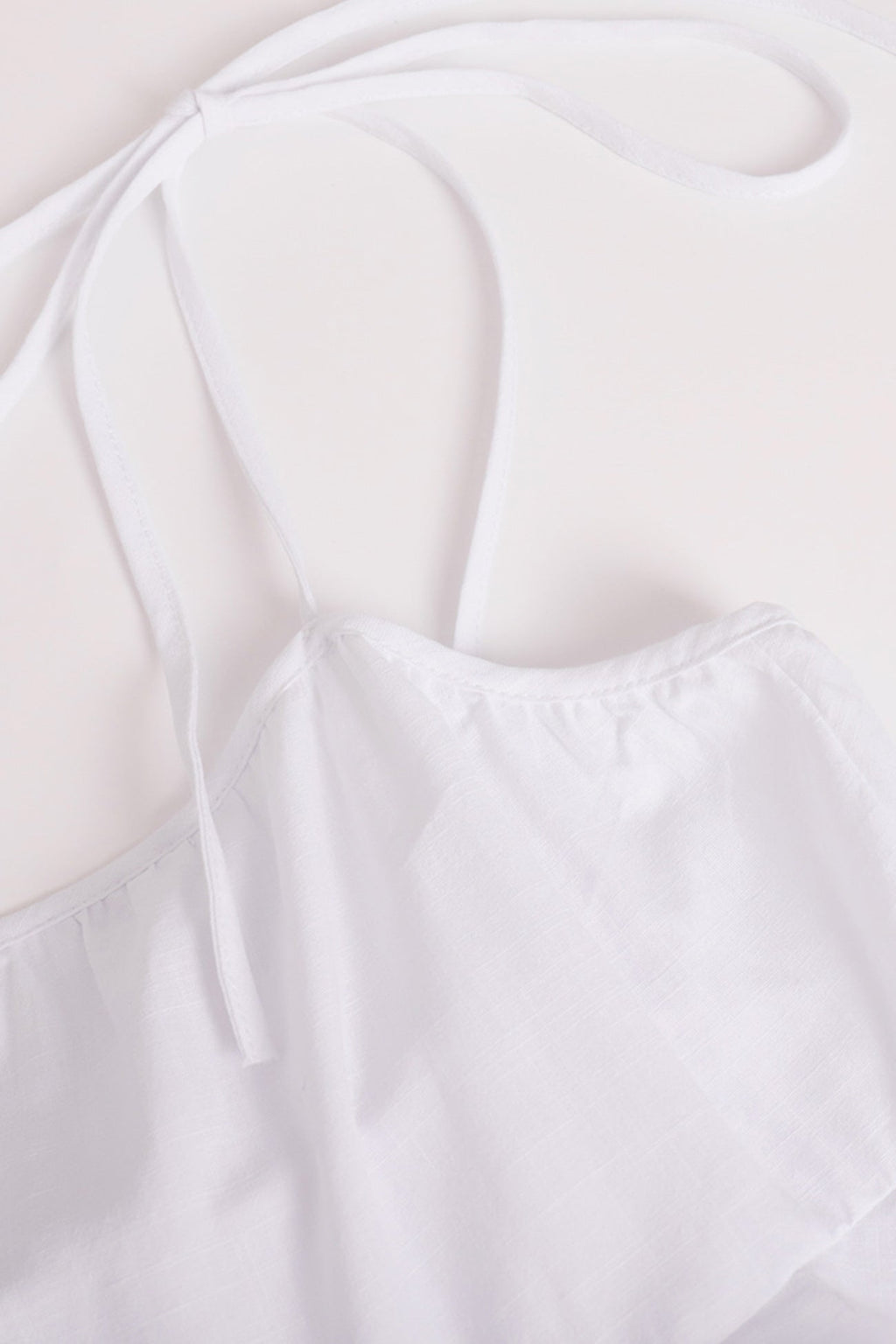Cotton Tie straps Tiered Cami Babydoll Dress