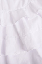 Cotton Tie straps Tiered Cami Babydoll Dress